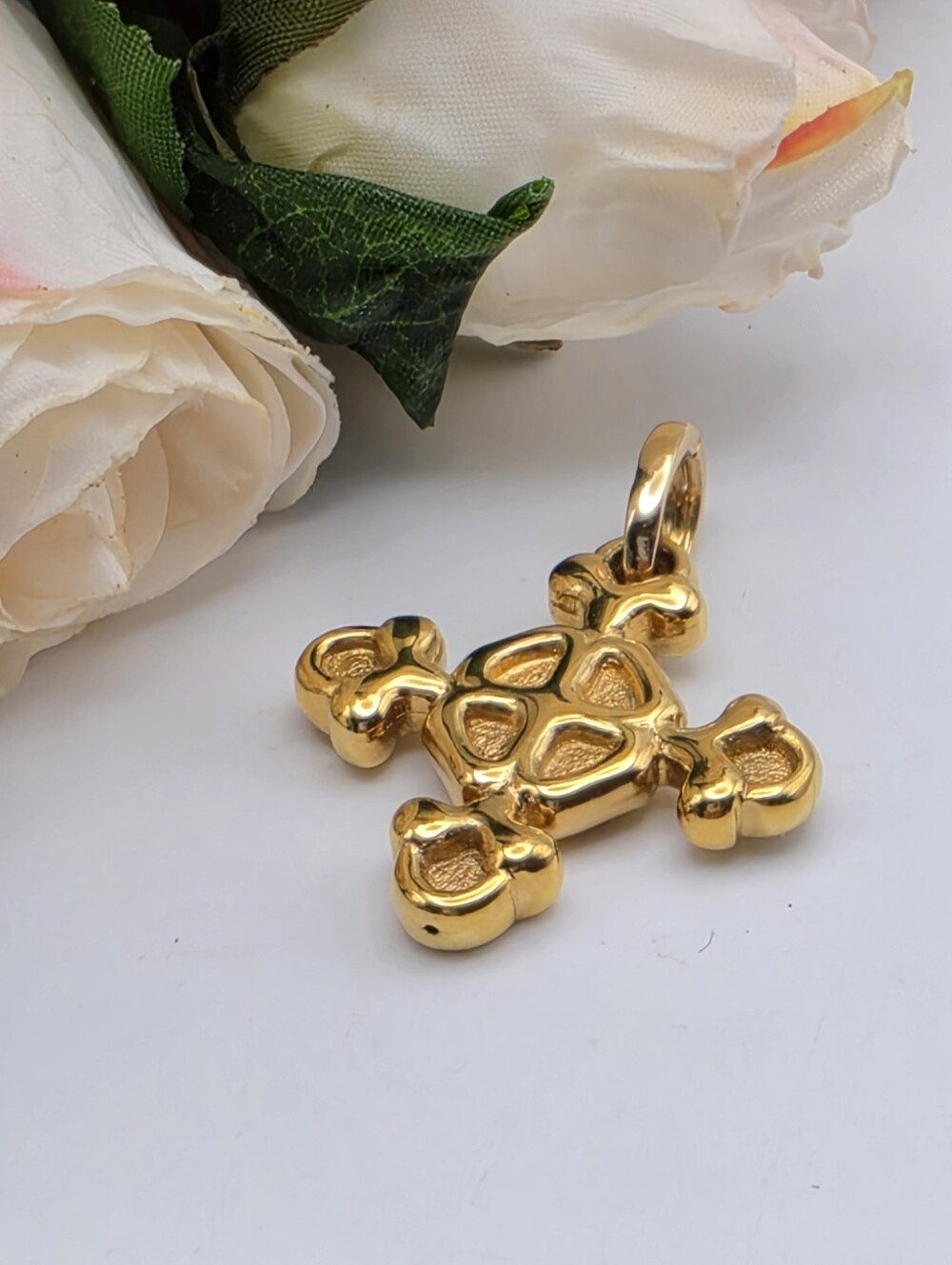 Vintage 14K Gold Italian Byzantine Inspired Cross Pendant OTC 3.59g